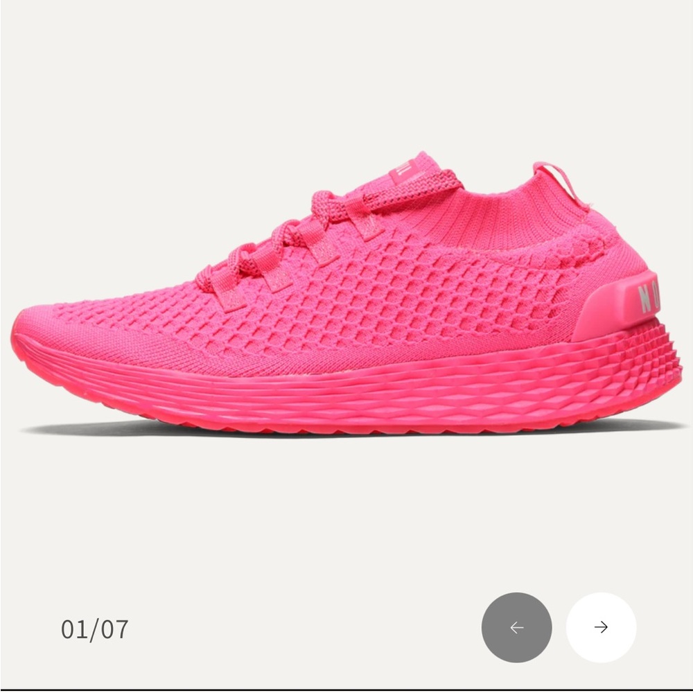 NEW- NoBull Pink Allday Knit Ripstop Running Shoes- Women's 8.5 - Picture 2 of 12